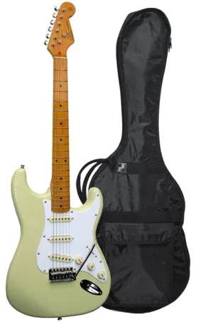 SX Vintage Series SST57 Electric Guitar Pack - Vintage White inc. Gig Bag