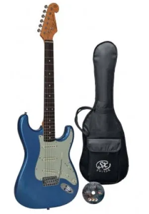 SX Vintage Series SST62 Electric Guitar Pack - Lake Placid Blue