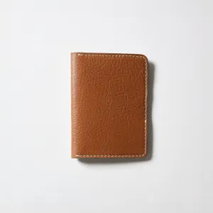 Syd Passport Wallet in Leather Brown
