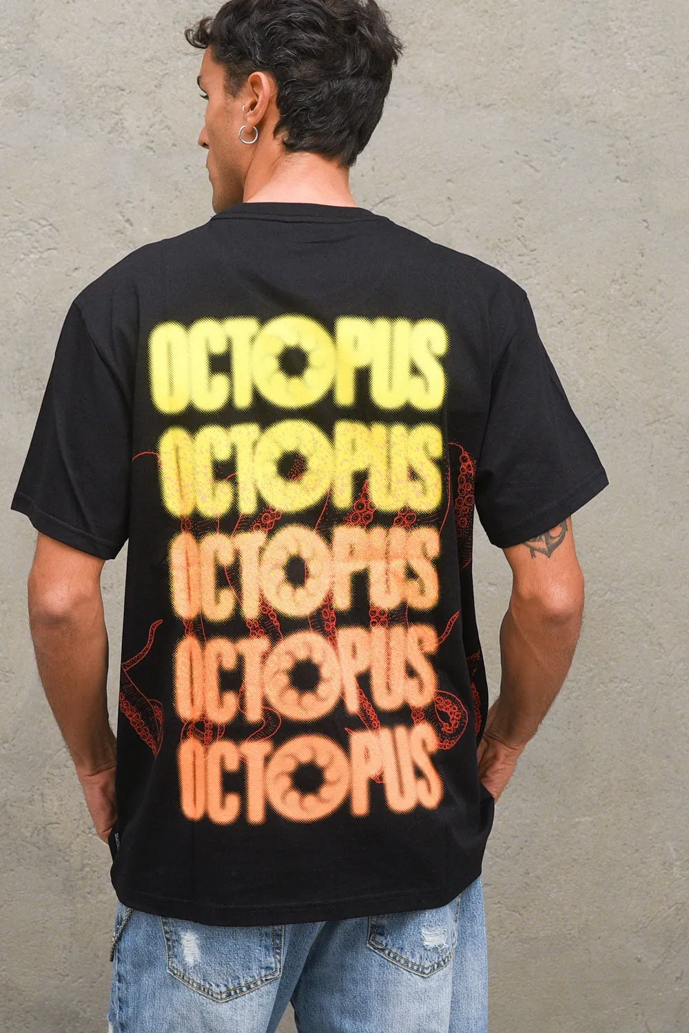 T-shirt Blurred Tee - Black