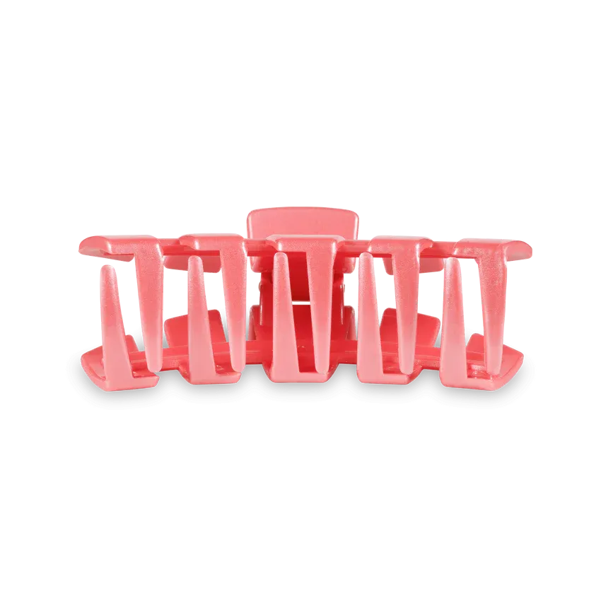 TELETIES | Classic Medium Hair Clip {Calming Coral}