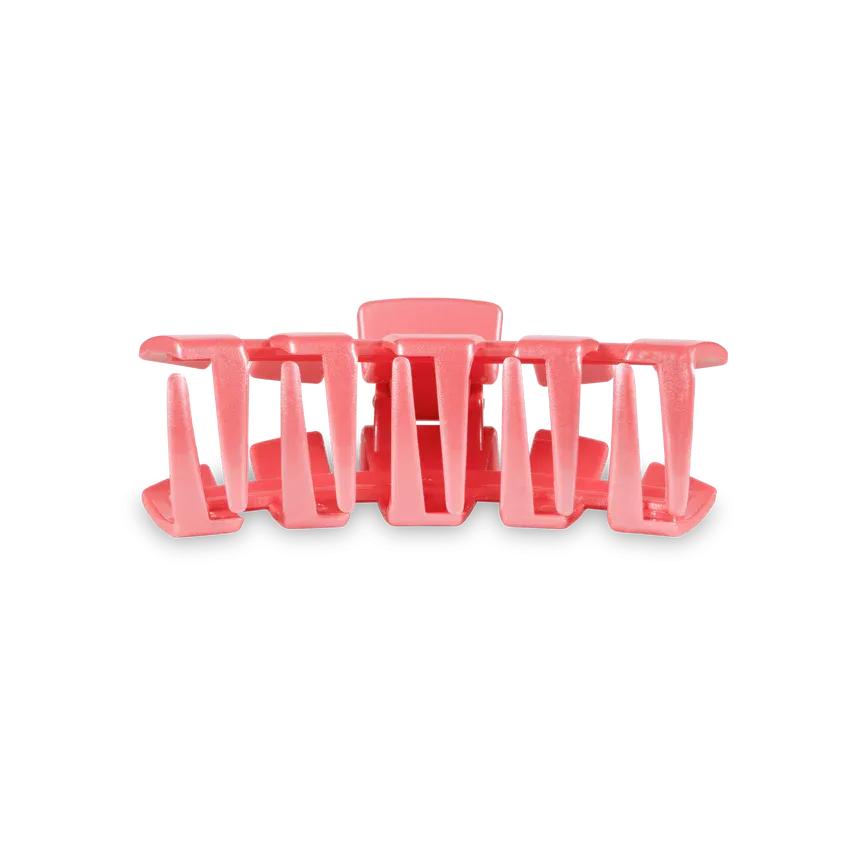 TELETIES | Classic Small Hair Clip {Calming Coral}