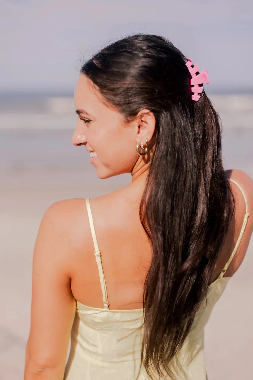 TELETIES | Classic Small Hair Clip {Paradise Pink}
