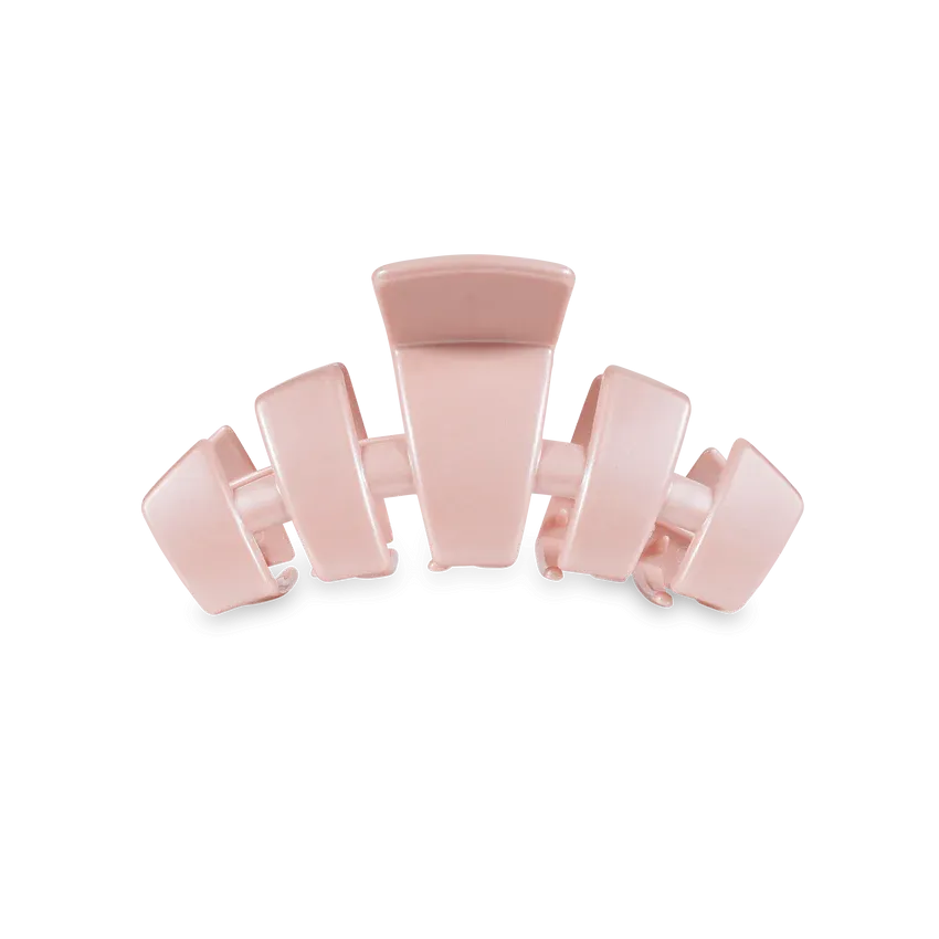 TELETIES | Classic Small Hair Clip {Pearly Pink}