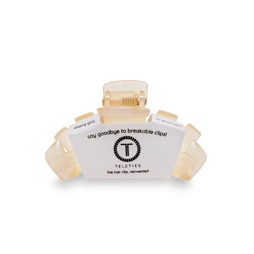 TELETIES | Classic Tiny Hair Clip {Almond Beige}