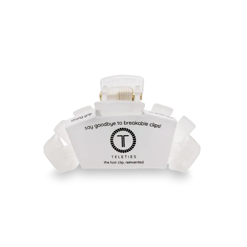 TELETIES | Classic Tiny Hair Clip {Coconut White}