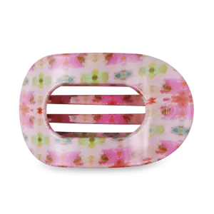 TELETIES | Large Flat Round Hair Clip {Giverny}
