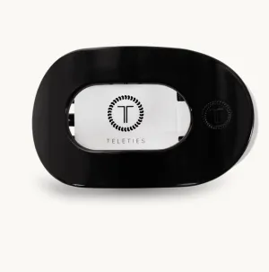 TELETIES | Large Flat Round Hair Clip {Jet Black}