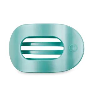 TELETIES | Large Flat Round Hair Clip {Totally Turquoise}