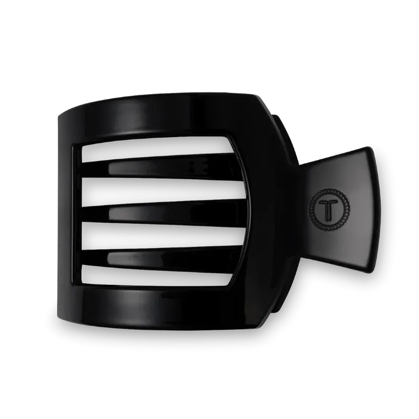 Teleties | Large Flat Square Clip {Jet Black}