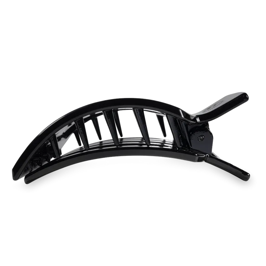 Teleties | Large Flat Square Clip {Jet Black}