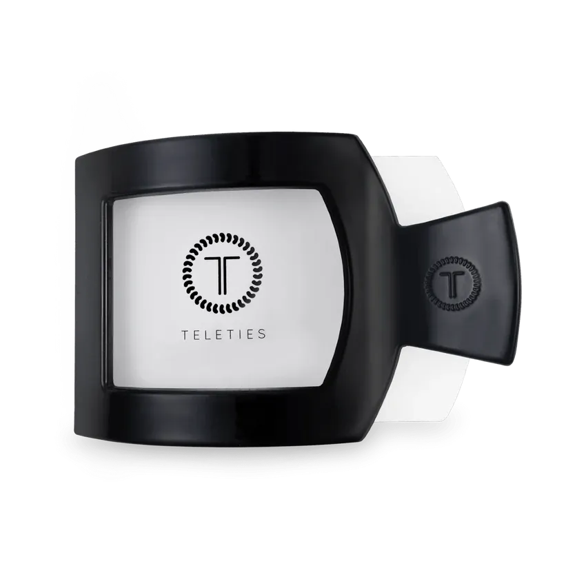 Teleties | Large Flat Square Clip {Jet Black}