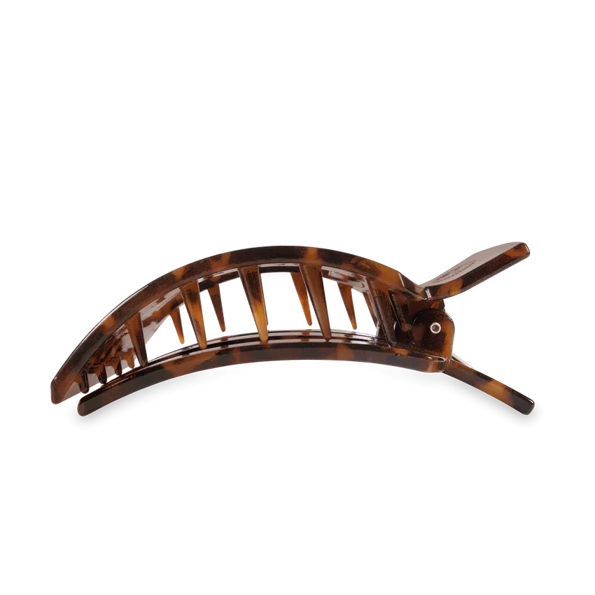 Teleties | Large Flat Square Clip {Tortoise}