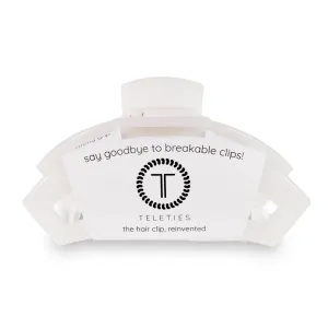 TELETIES | Large Open Hair Clip {Coconut White}