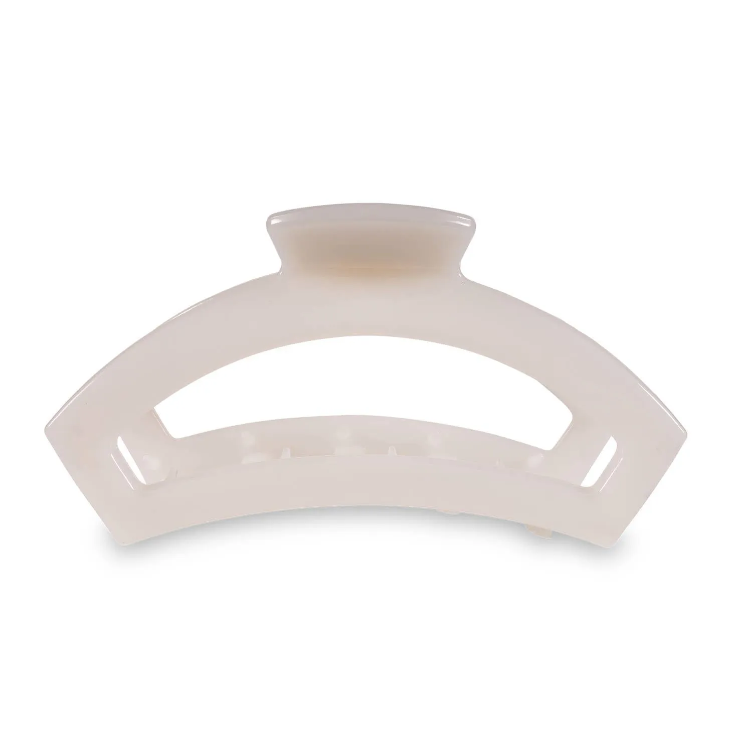 TELETIES | Large Open Hair Clip {Coconut White}