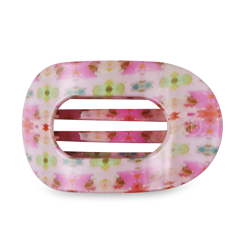 TELETIES | Medium Flat Round Hair Clip {Giverny}