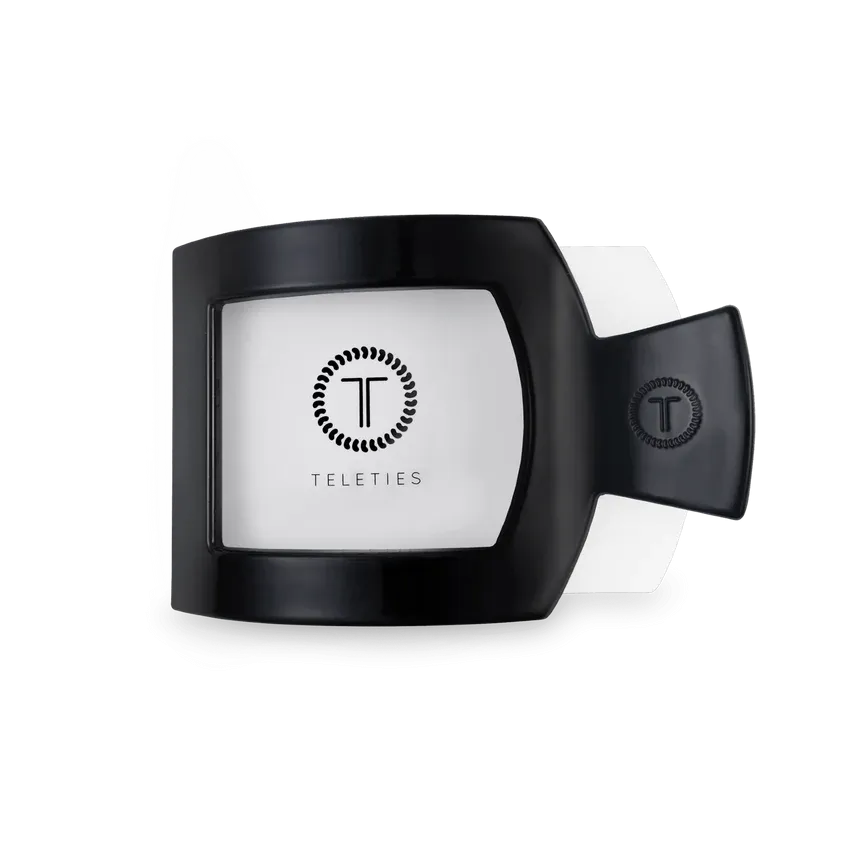 Teleties | Medium Flat Square Clip {Jet Black}