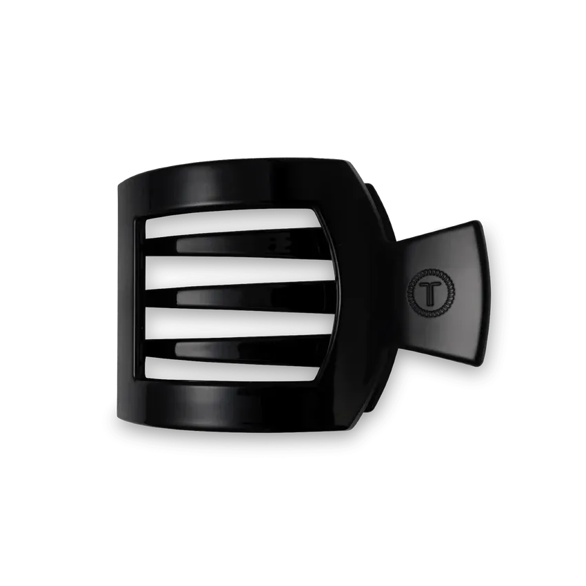 Teleties | Medium Flat Square Clip {Jet Black}