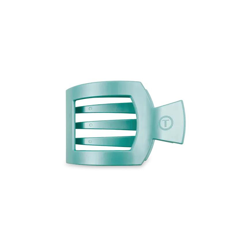 Teleties | Small Flat Square Clip {Totally Turquoise}