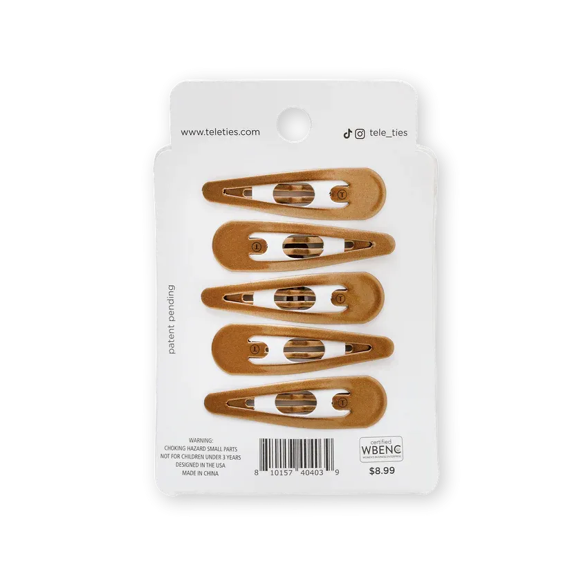 Teleties Snap Clip Set - Bronze (Ships in 1-2 Weeks)