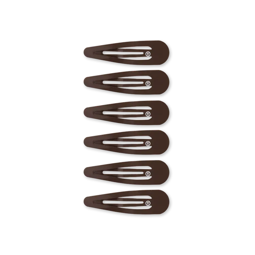 Teleties Snap Clip Set - Brown (Ships in 1-2 Weeks)