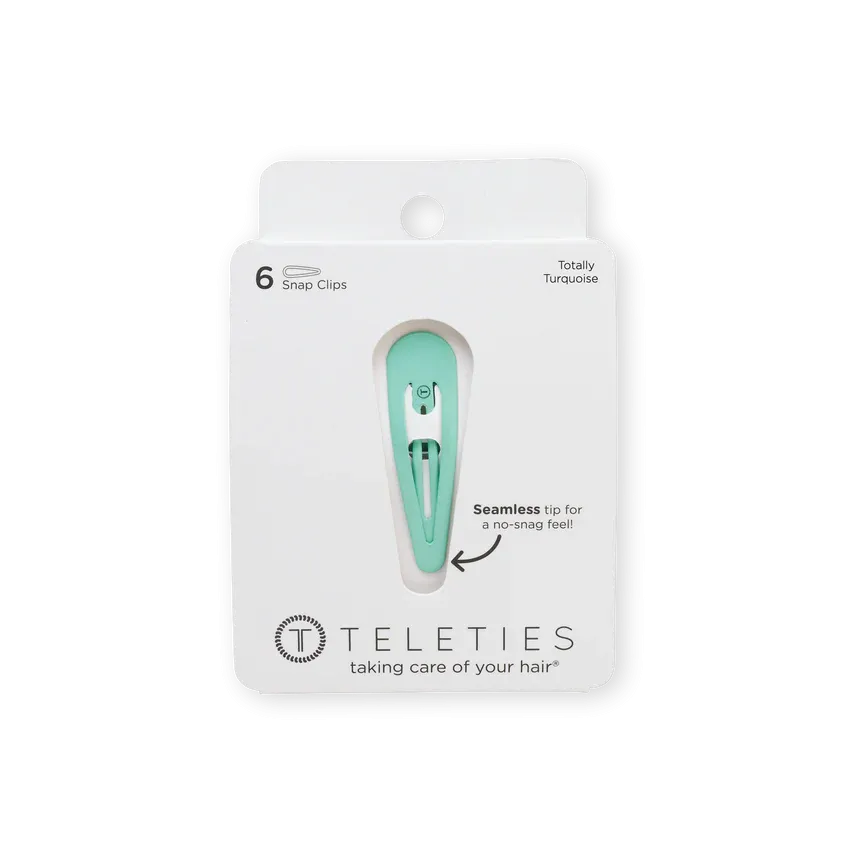 Teleties Snap Clip Set - Totally Turquoise (Ships in 1-2 Weeks)