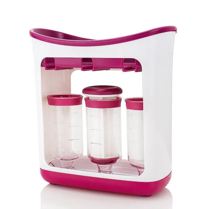 Ten(10) Pc Sachet-squeezer and Liquid Food Dispenser Station for Babies