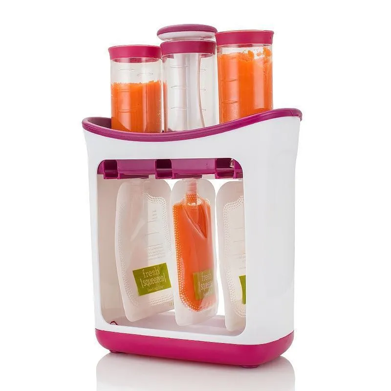 Ten(10) Pc Sachet-squeezer and Liquid Food Dispenser Station for Babies