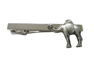 Textured Camel Square Tie Clip