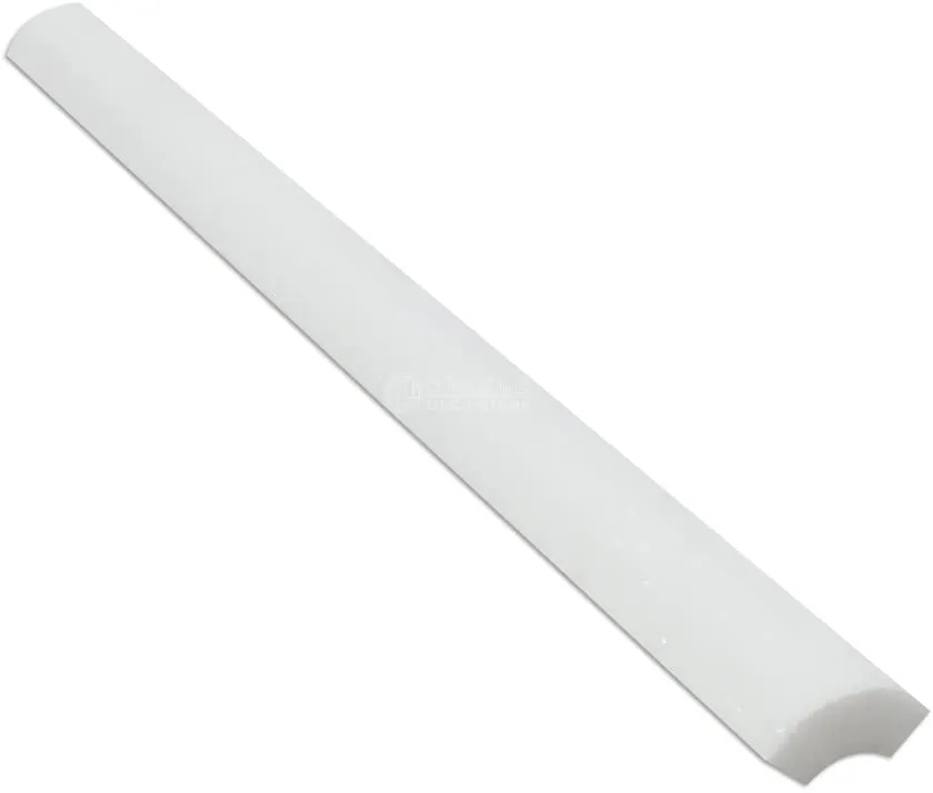 Thassos White Marble 1 X 12 Quarter-Round Trim Molding
