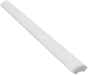 Thassos White Marble 1 X 12 Quarter-Round Trim Molding