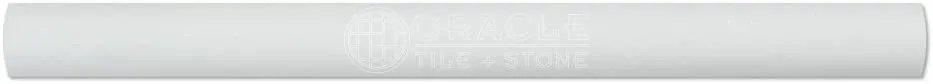 Thassos White Marble 1 X 12 Quarter-Round Trim Molding