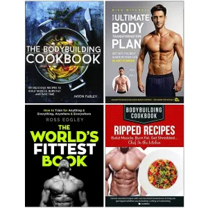The Bodybuilding,Your Ultimate,The World's ,Bodybuilding Cookbook 4 Books Collection Set