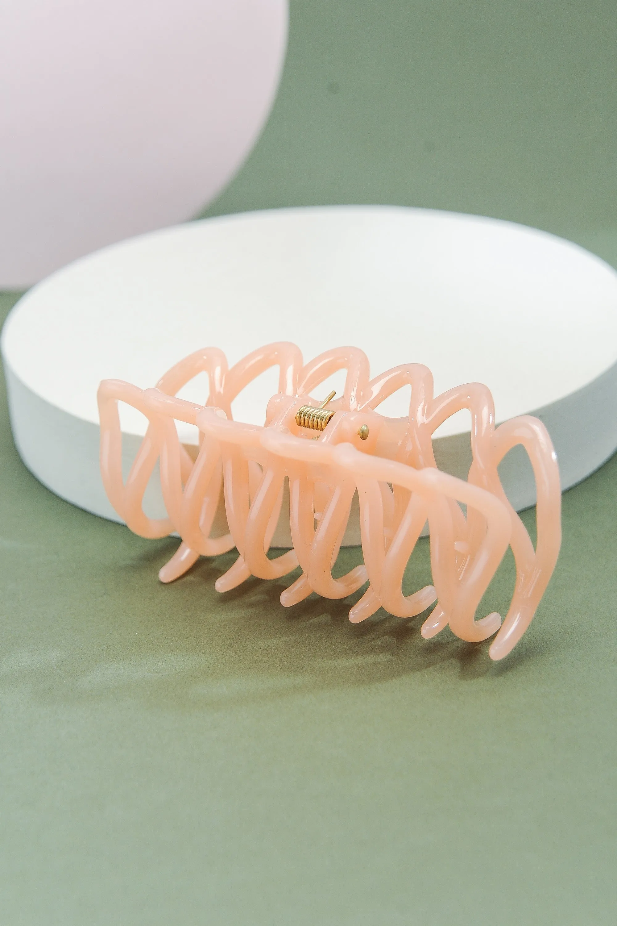 The Myra Glossy French Hair Claw Clip