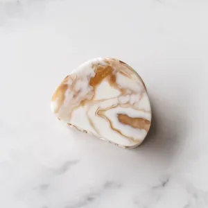 Tiepology - Treasure Hair Clip (Cream Marble)
