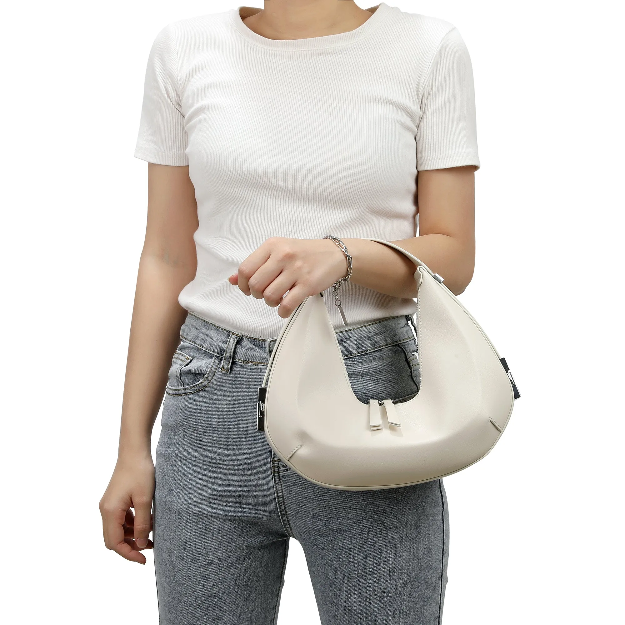 Tiffany & Fred Smooth Leather Adjustable Shoulder Bag