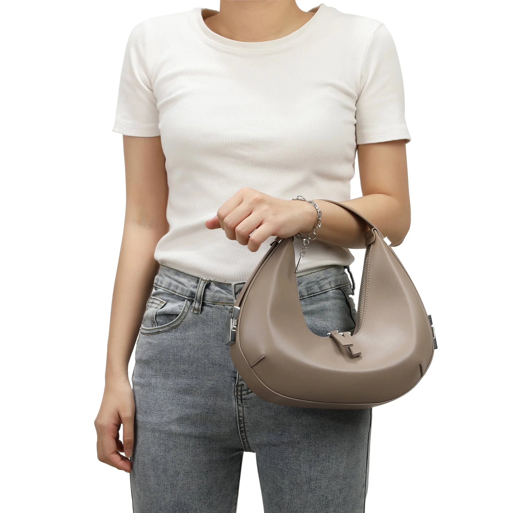Tiffany & Fred Smooth Leather Adjustable Shoulder Bag