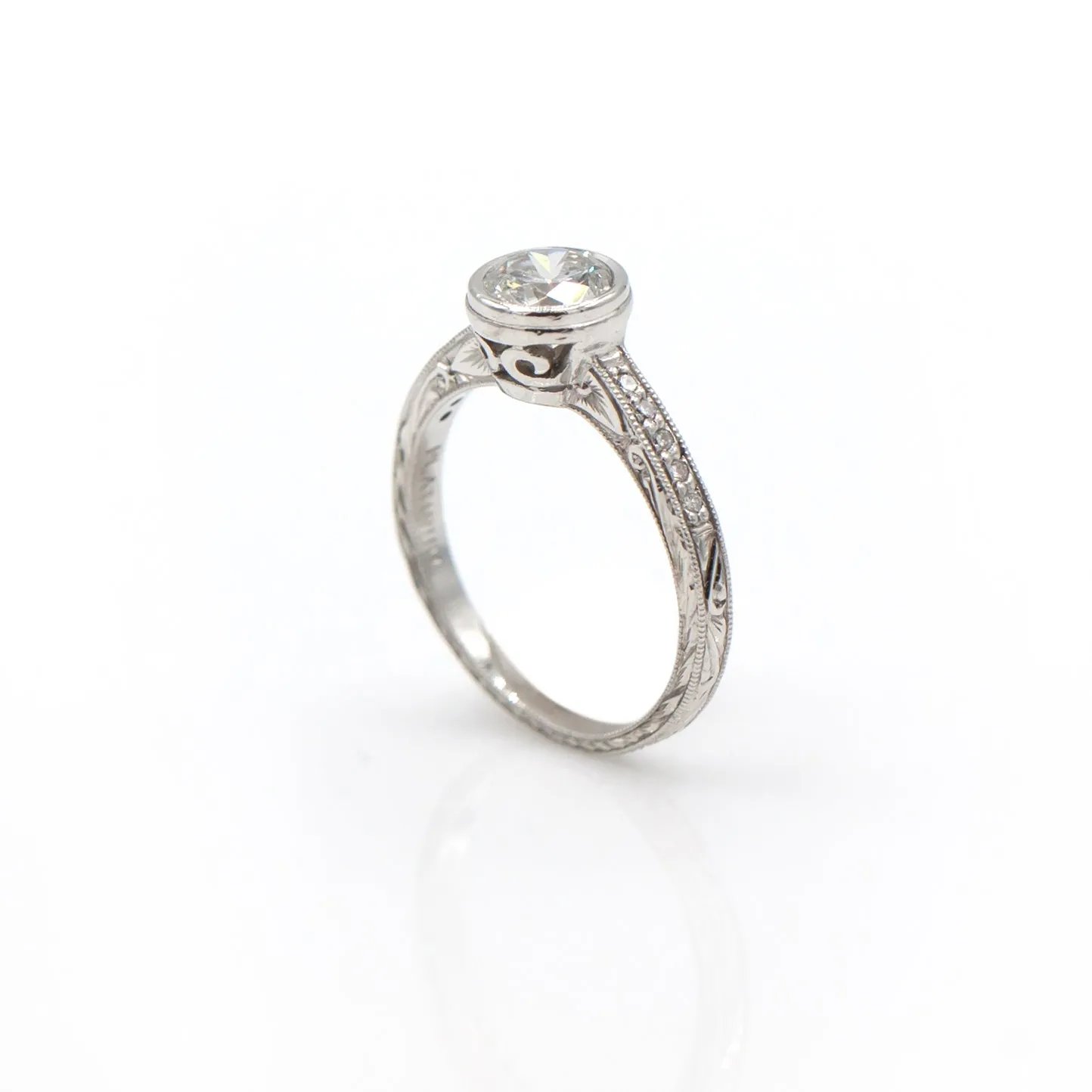 Tom Mathis Designs 1.01CT Diamond Engagement Ring