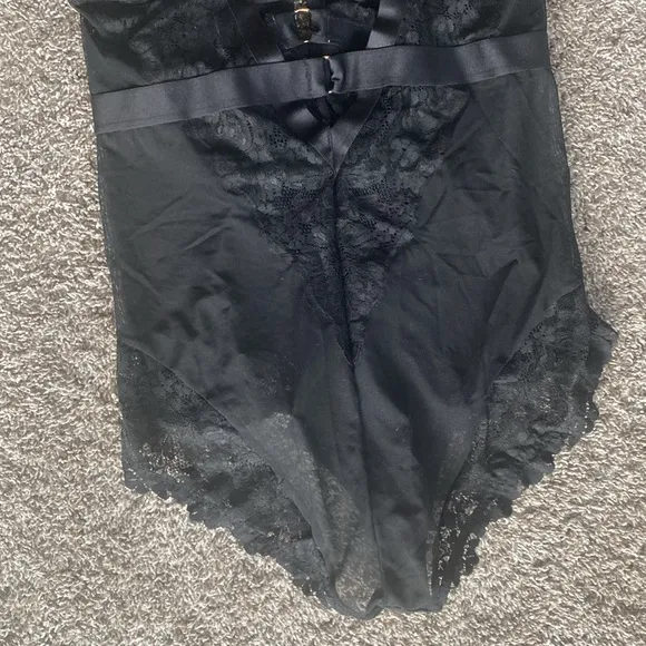 Torrid NWT Sexy Lace Strappy Bodysuit One Piece Black Lingerie, Women’s 1 / 1X