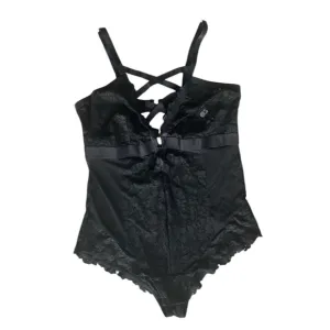 Torrid NWT Sexy Lace Strappy Bodysuit One Piece Black Lingerie, Women’s 1 / 1X