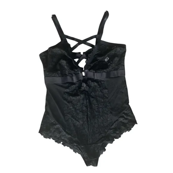 Torrid NWT Sexy Lace Strappy Bodysuit One Piece Black Lingerie, Women’s 1 / 1X