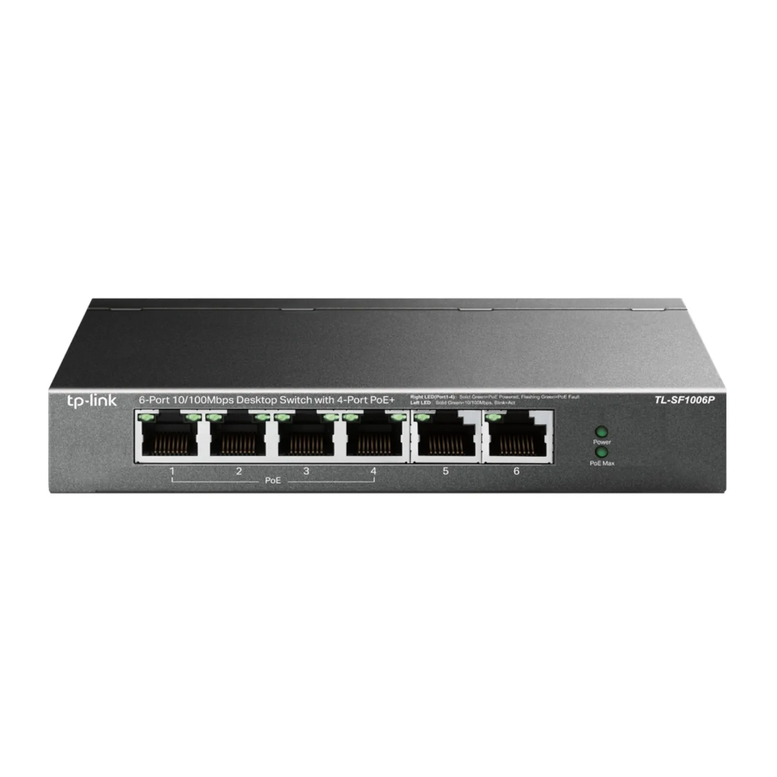 Tp Link Tl-Sf1006p Switch Poe De 6 Puertos 10/100 Mbps/Poe 4 Puertos