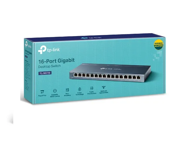 Tp Link Tl Sg116 Switch Escritotio Giga 10 100 1000 16 Puertos