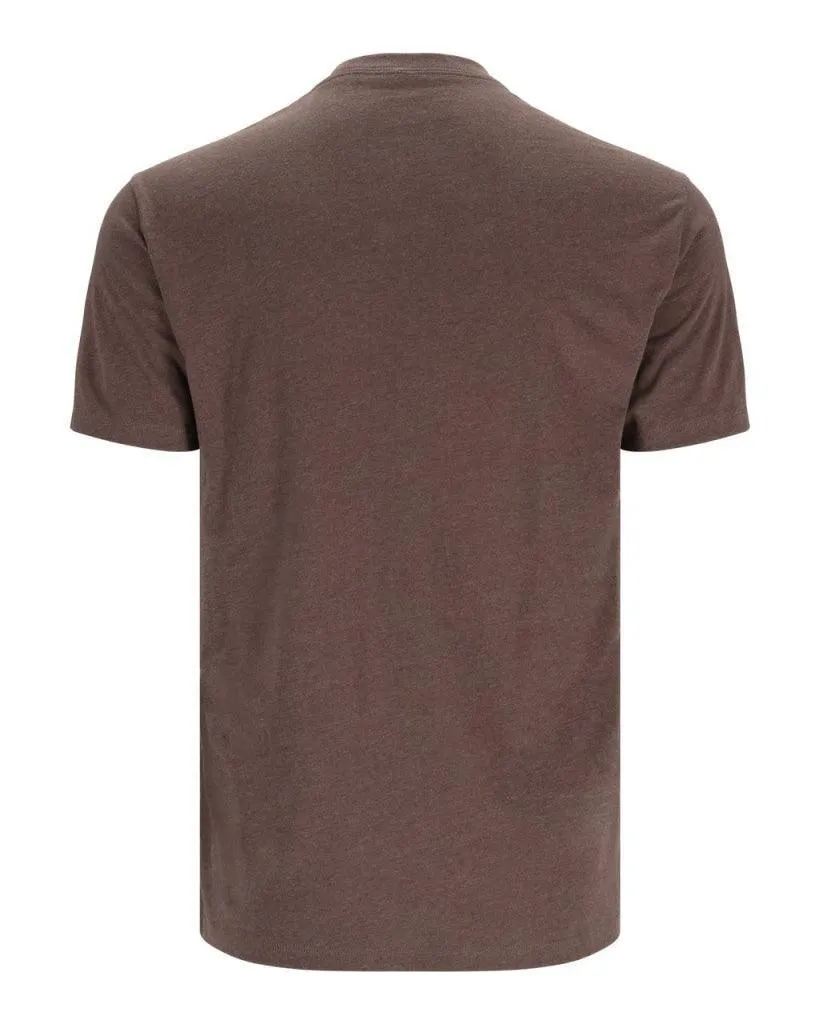Tricou SIMMS Trout Outline Brown Heather