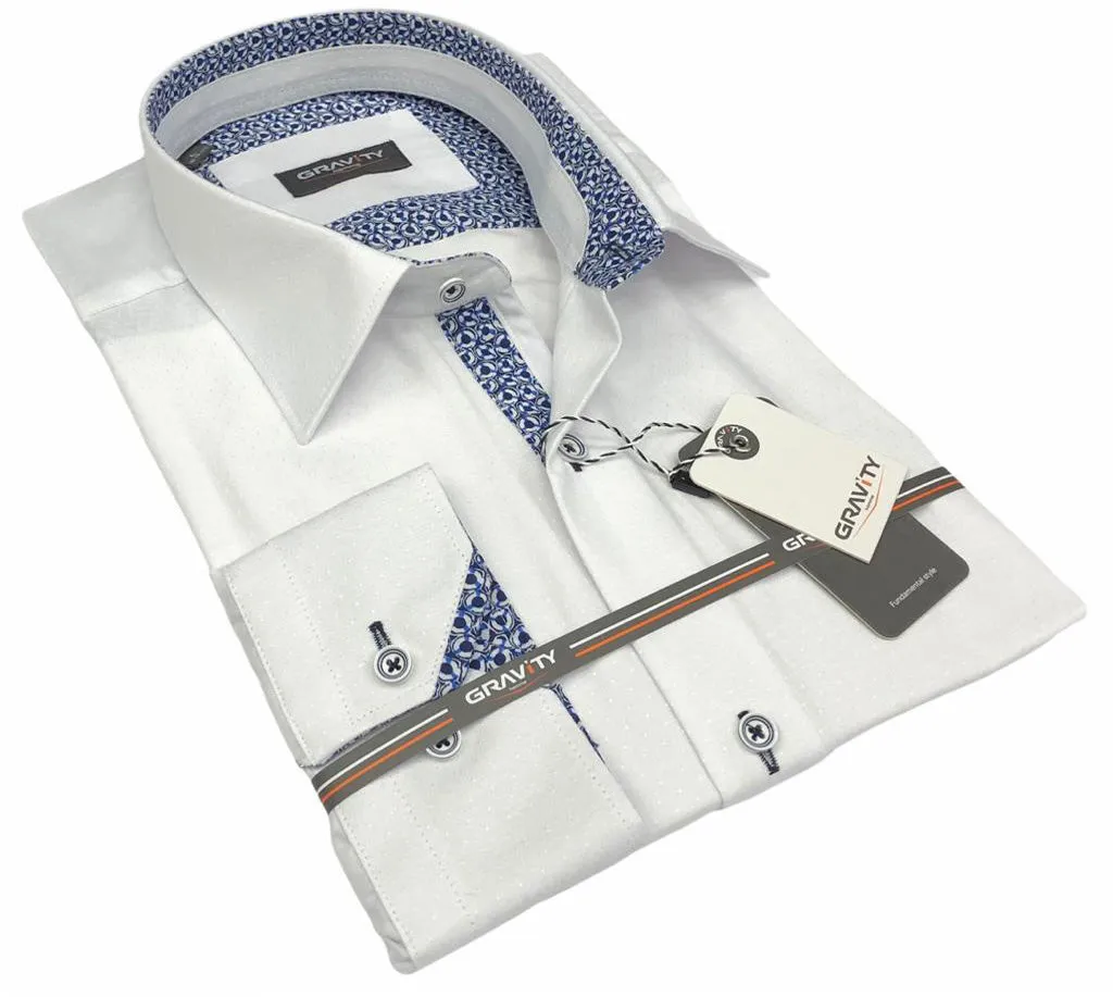 TRISTAN WHITE LONG SLEEVE SPORT SHIRT