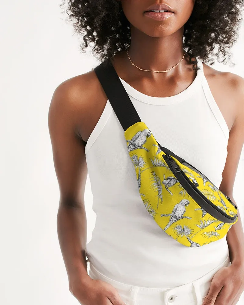 Tropical Birds Crossbody Sling Bag