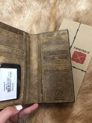 Twisted X Barbed Wire Trim Rodeo Wallet