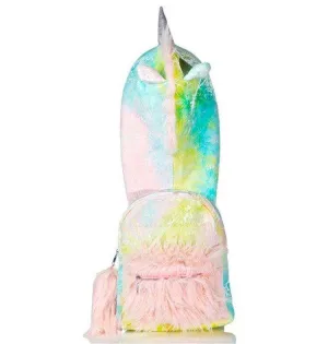 unicorn hooded backpack