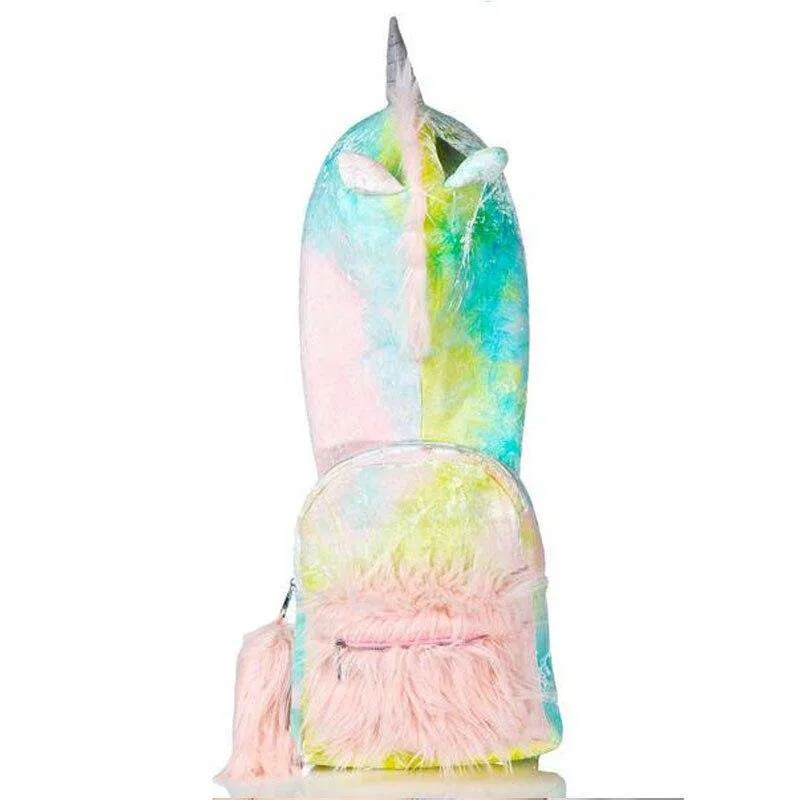 unicorn hooded backpack