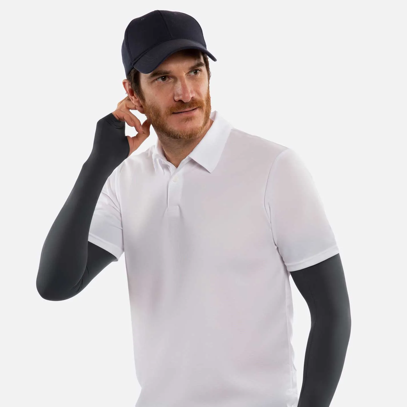 Urban Grey Arms Sleeves with Thumbhole - Adult